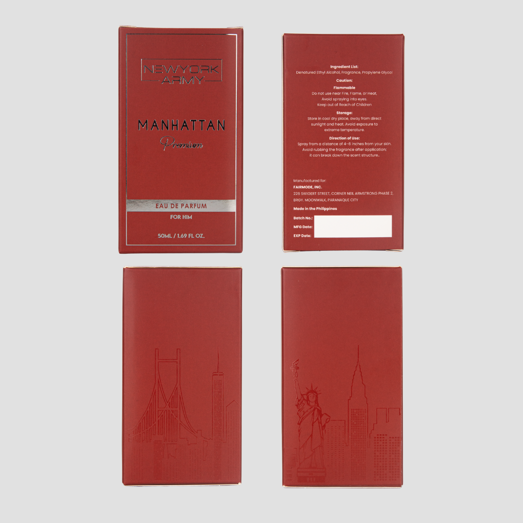 Manhattan Premium 50ML Perfume for Men (LACOSTE RED)