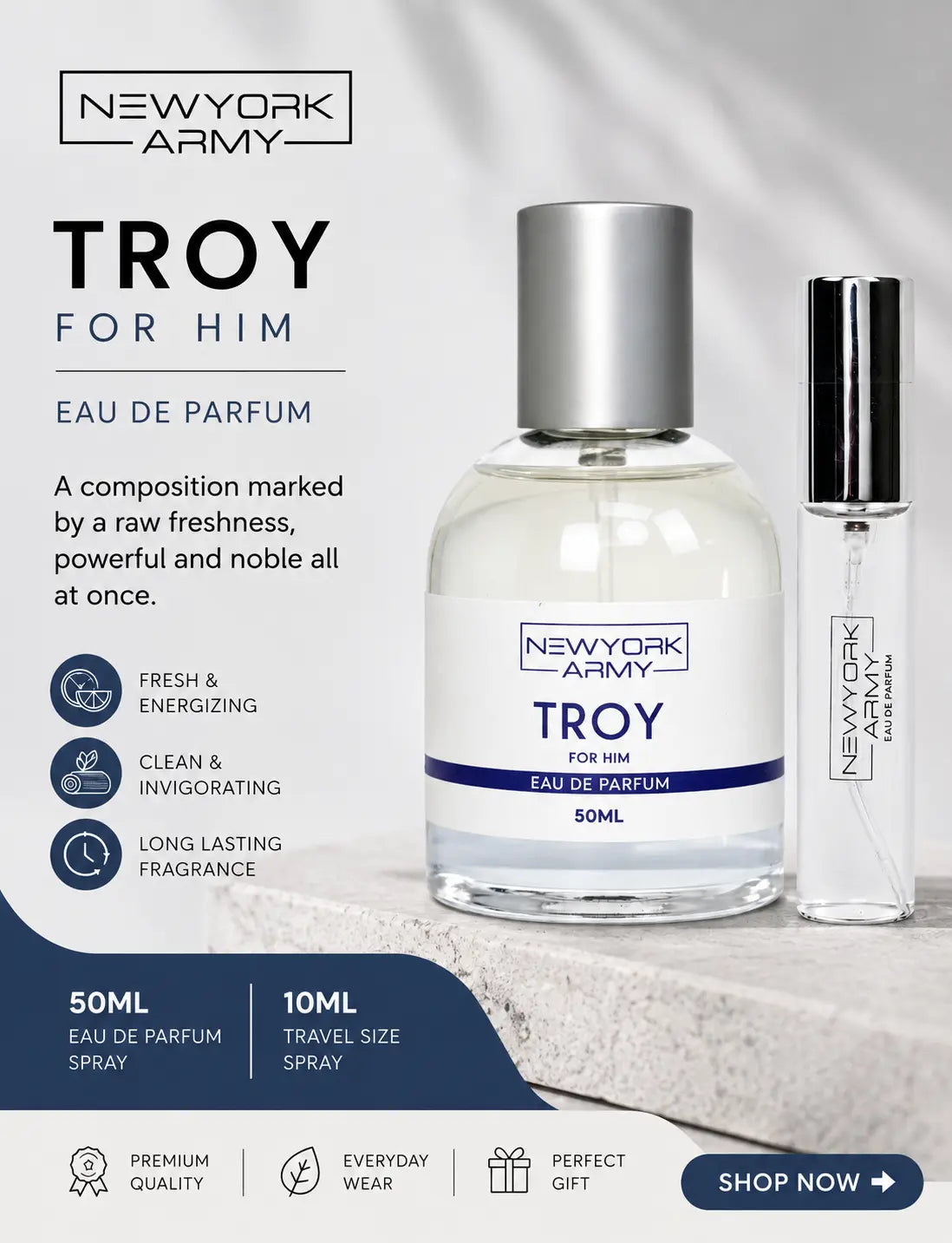 Newyork Army Troy 50ml+10ml EDP Newyork Army
