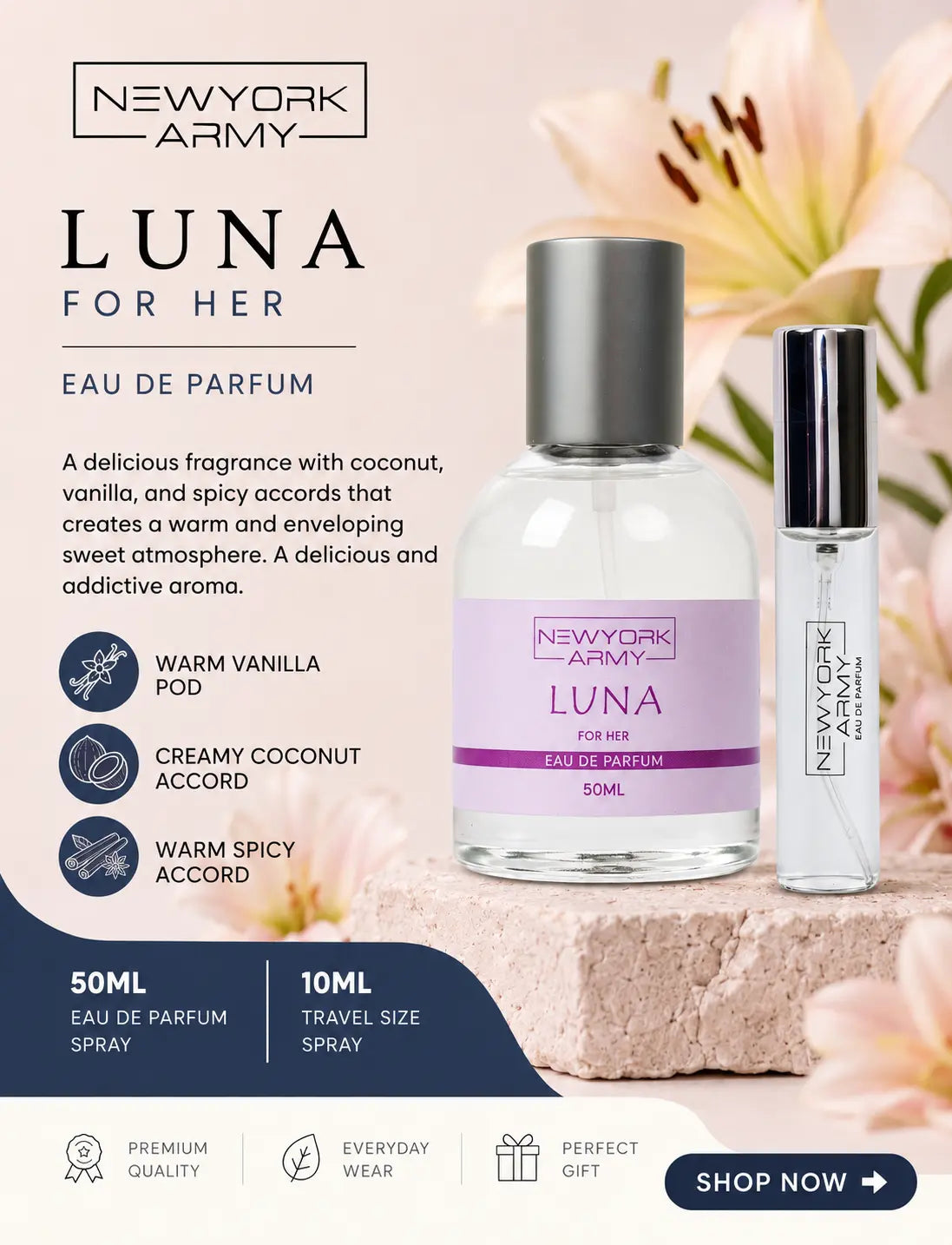 Newyork Army Luna 50ml+10ml EDP Newyork Army