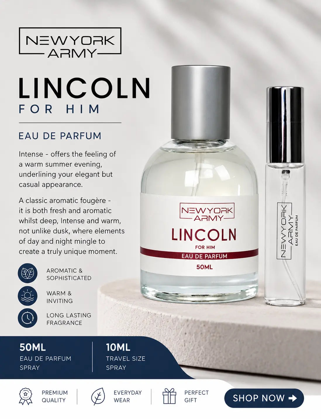 Newyork Army Lincoln  50ml+10ml EDP Newyork Army