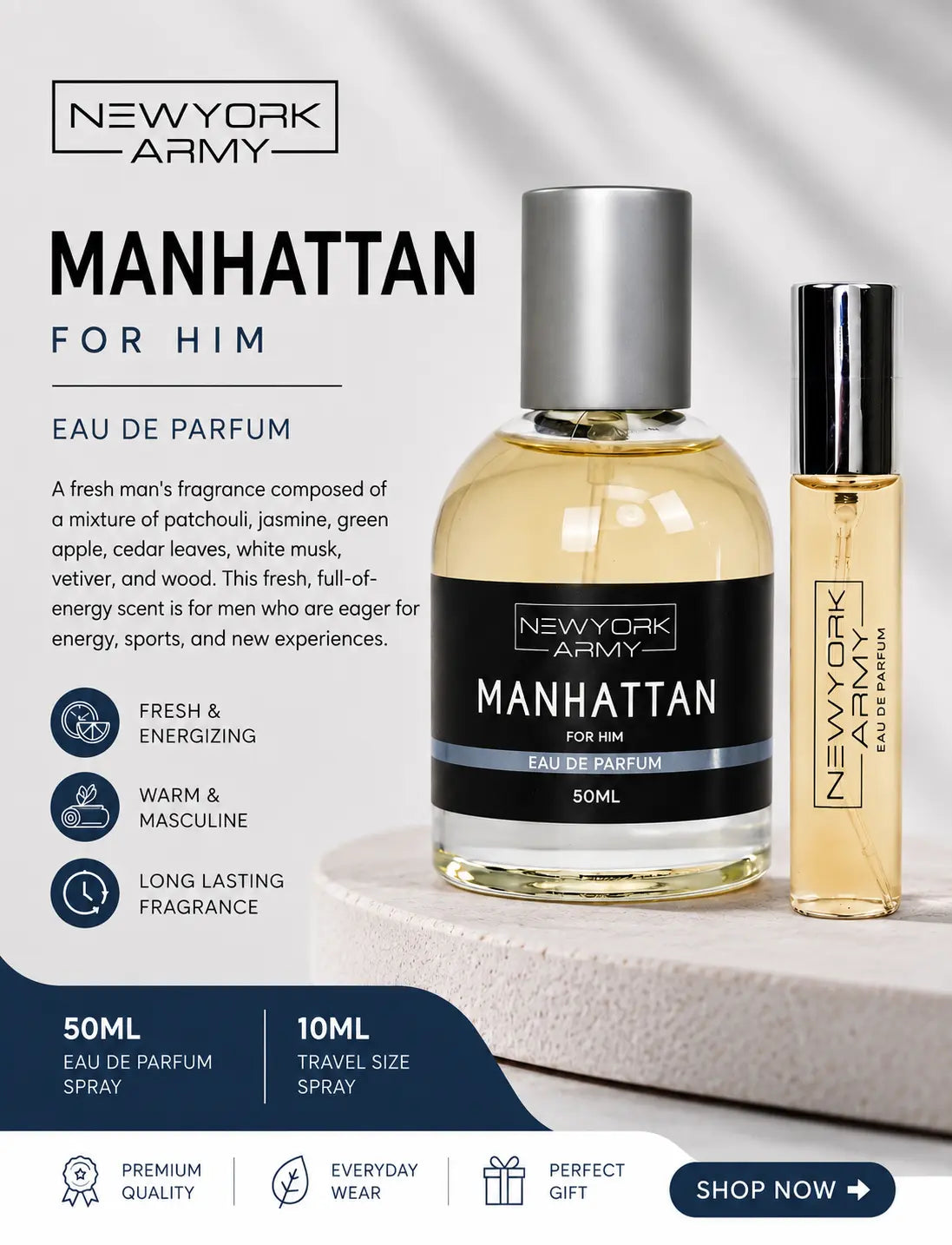 Newyork Army Manhattan 50ml+10ml EDP Newyork Army
