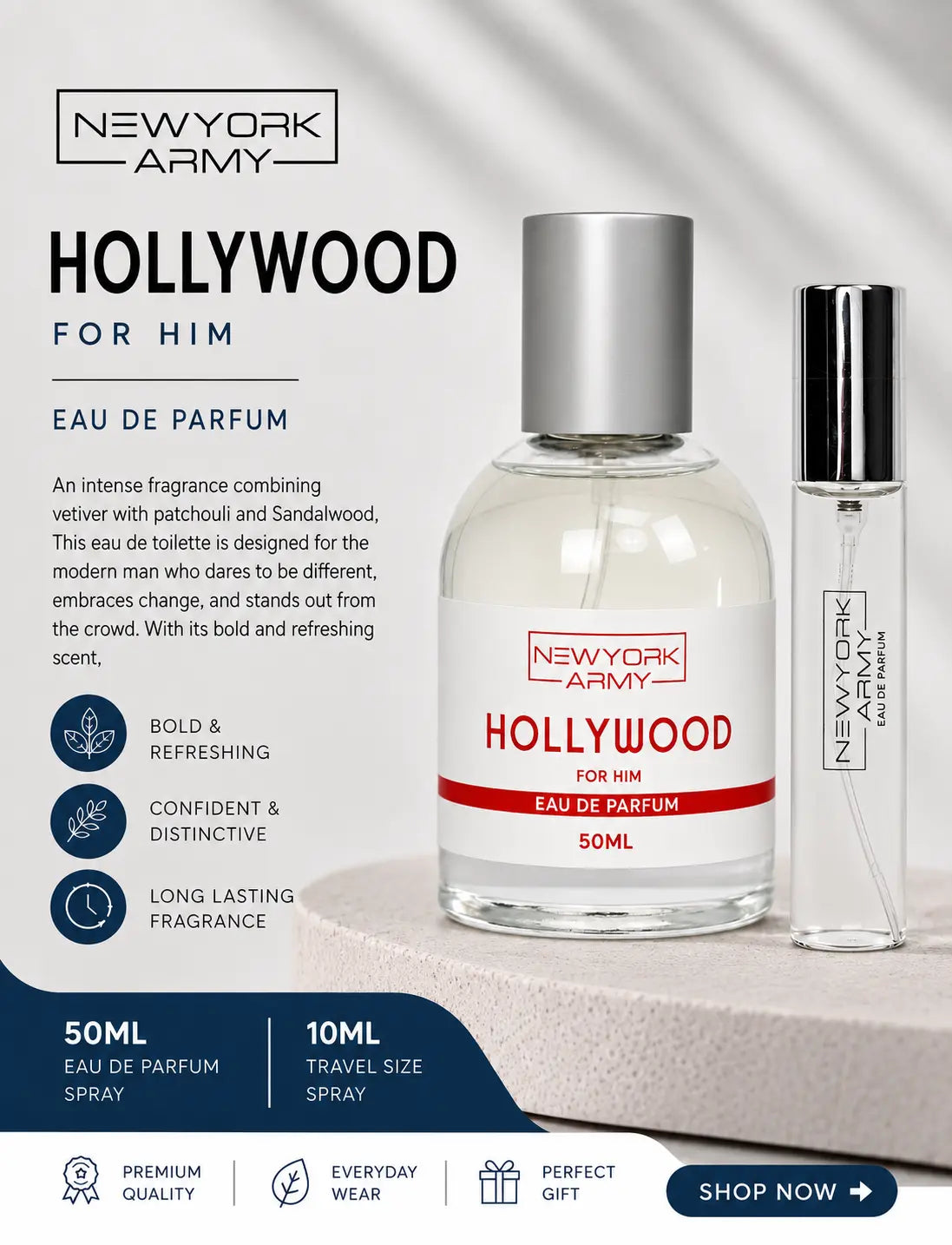 Newyork Army Hollywood 50ml+10ml EDP Newyork Army