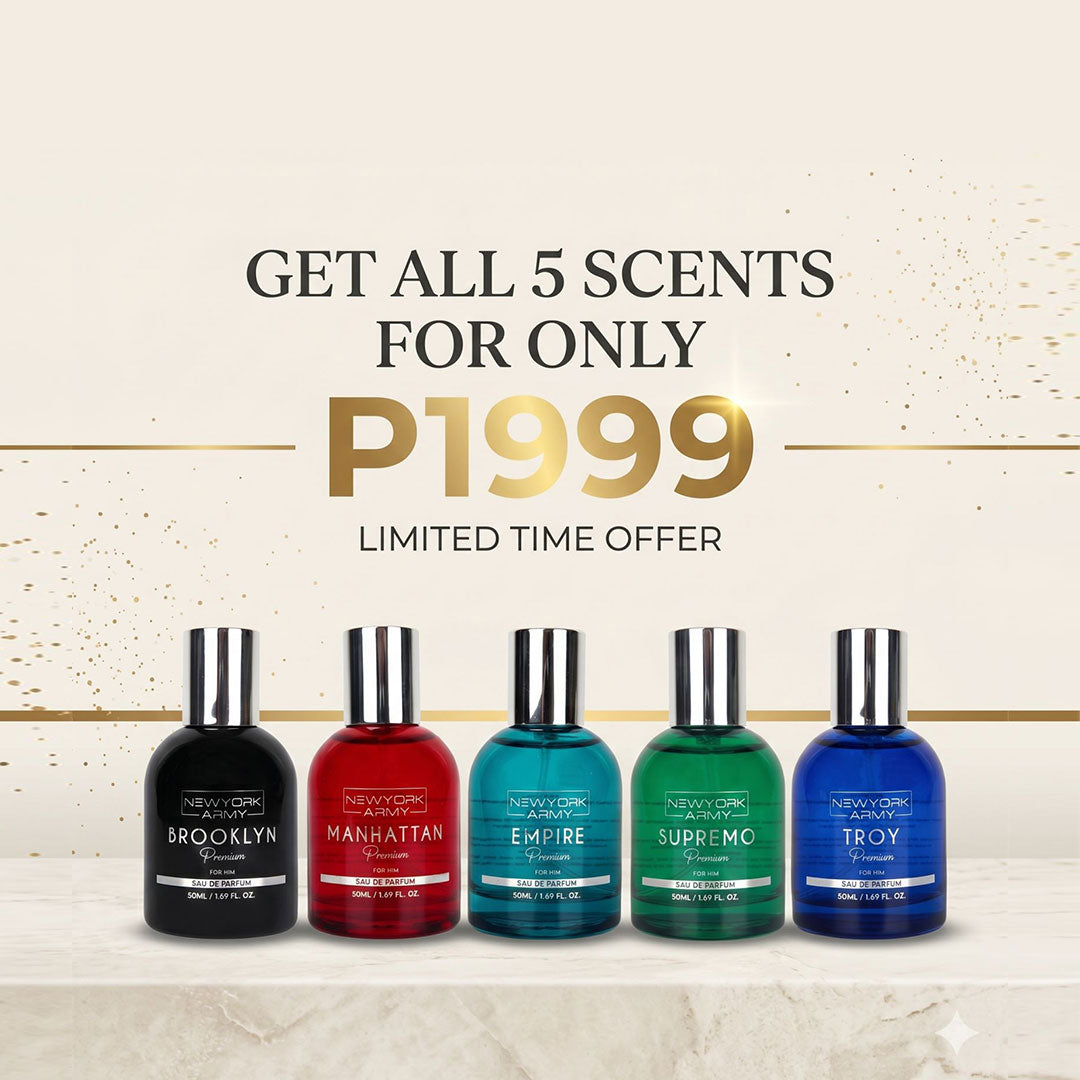 Newyork Army Bundle of 5 Premium Collections Eau de Parfum 50ML Newyork Army