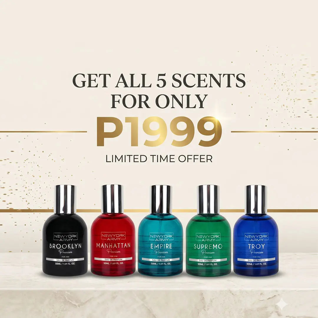 Newyork Army Bundle of 5 Premium Collections Eau de Parfum 50ML Newyork Army