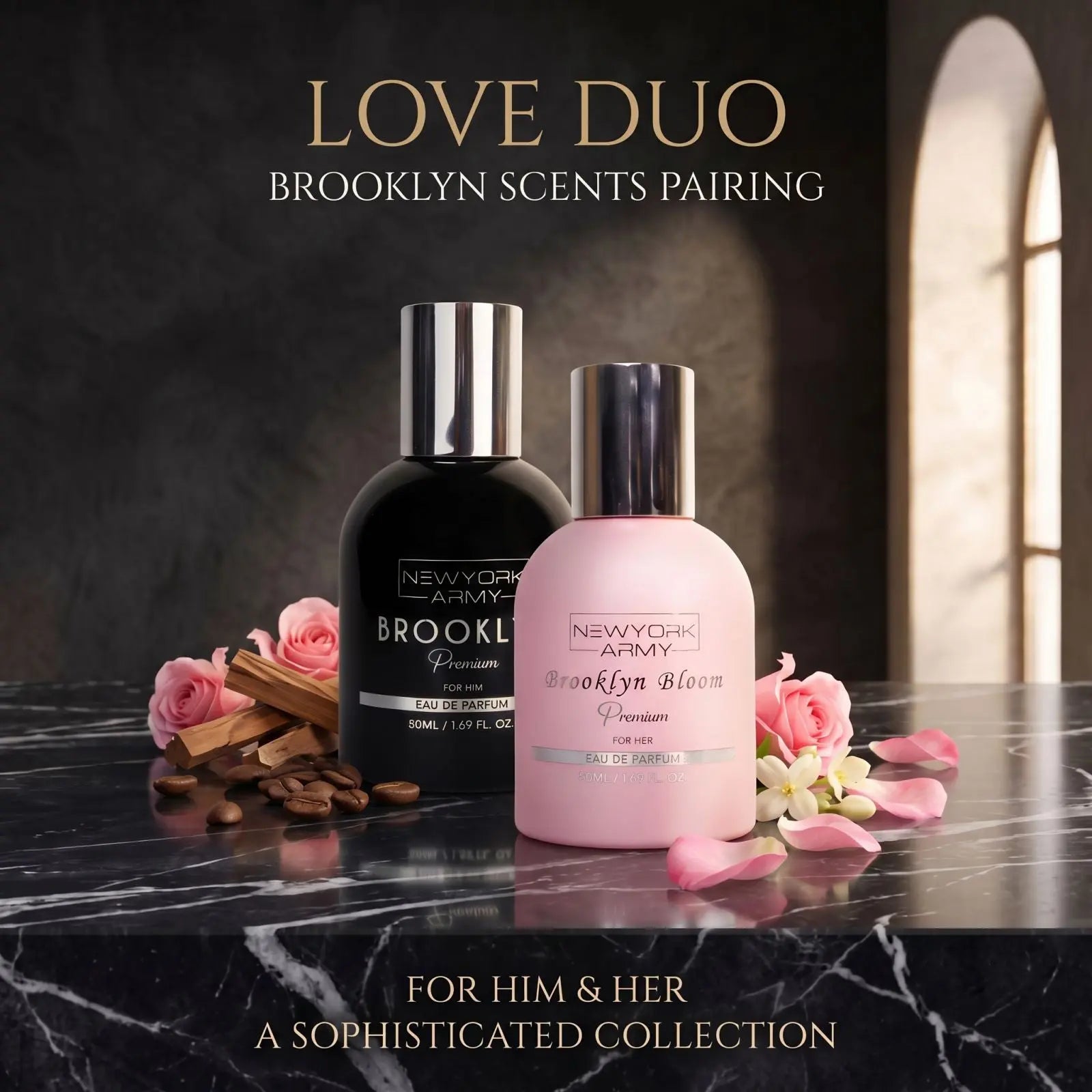 Love Duo Couples Brooklyn Set (Brooklyn Premium & Brooklyn Bloom) Newyork Army