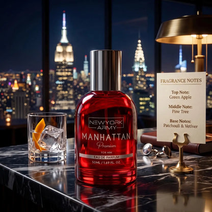 Manhattan Premium 50ML Perfume for Men (LACOSTE RED) Newyork Army
