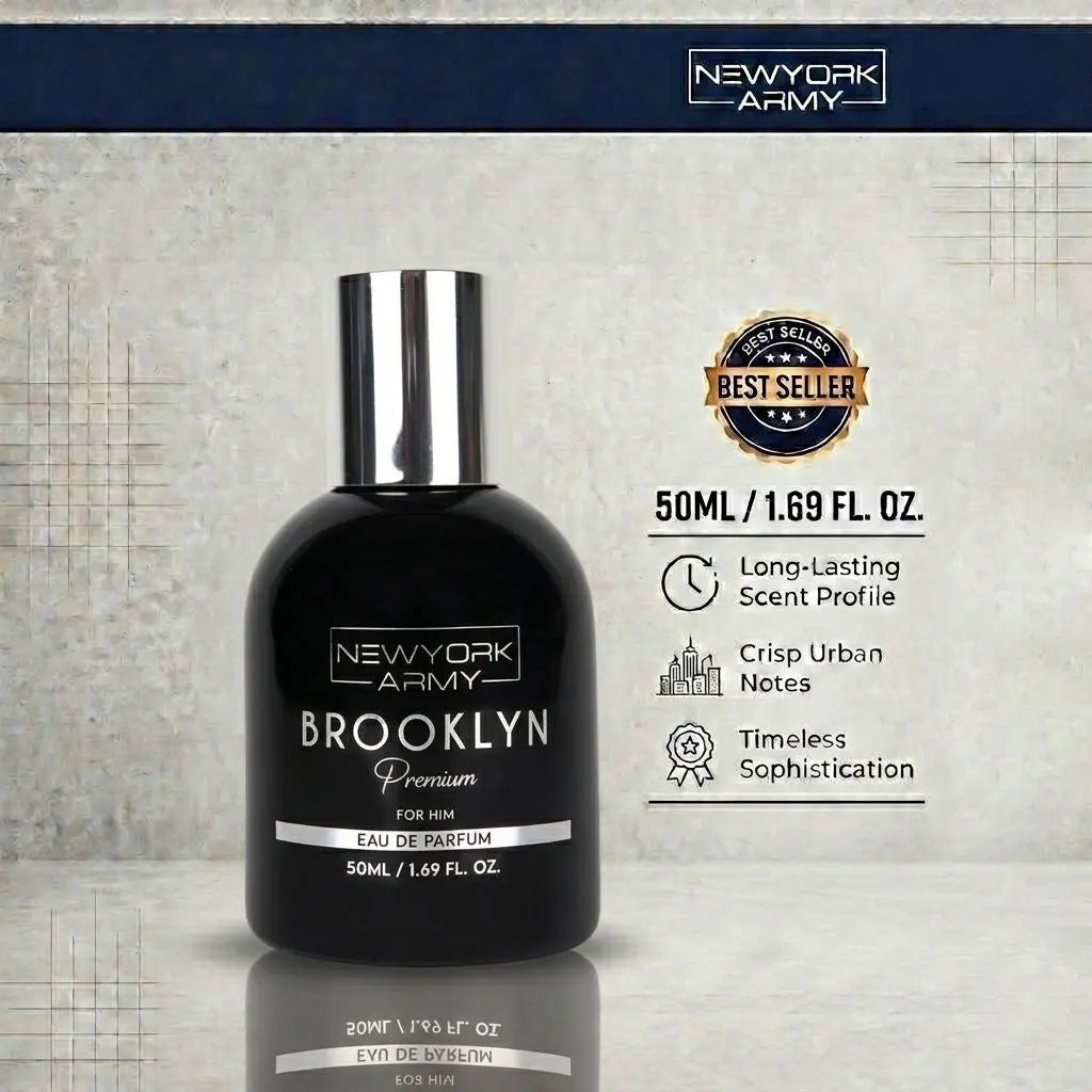 Brooklyn Premium 50ML Perfume for Men (INVICTUS) Newyork Army