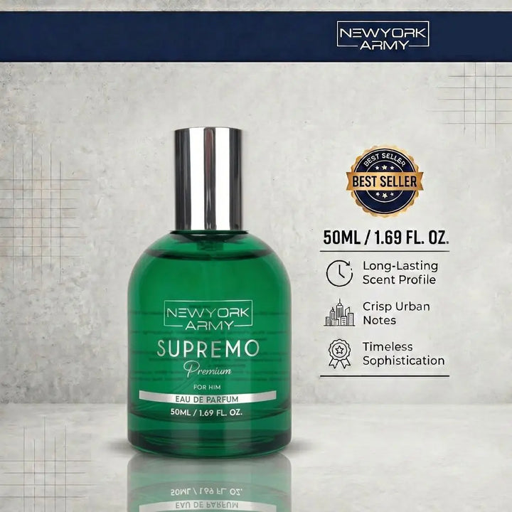 Supremo Premium 50ML Perfume for Men (ULTRAMALE) Newyork Army