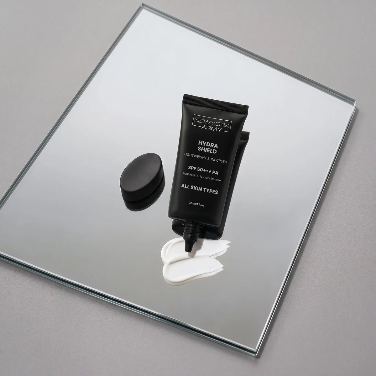 Newyork Army Hydra Shield Lightweight Sunscreen with Hyaluronic Acid + Niacinamide SPF50+++PA ALL Skin Types Newyork Army