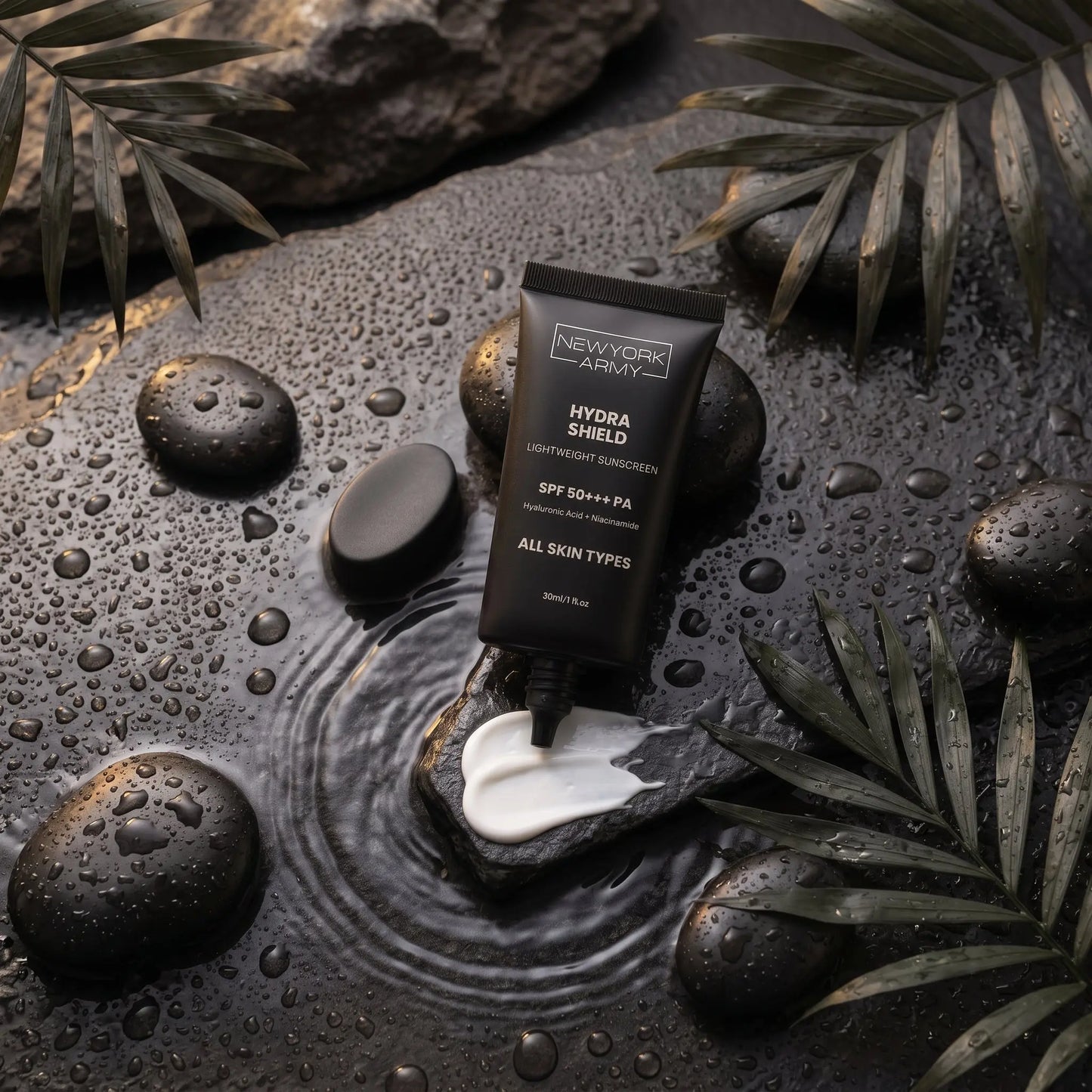 Newyork Army Hydra Shield Lightweight Sunscreen with Hyaluronic Acid + Niacinamide SPF50+++PA ALL Skin Types Newyork Army