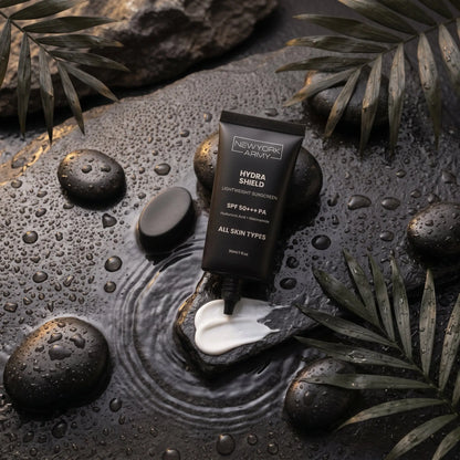 Newyork Army Hydra Shield Lightweight Sunscreen with Hyaluronic Acid + Niacinamide SPF50+++PA ALL Skin Types Newyork Army