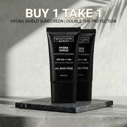 Hydra Shield Sunscreen SPF50+++ PA – All Skin Types Newyork Army