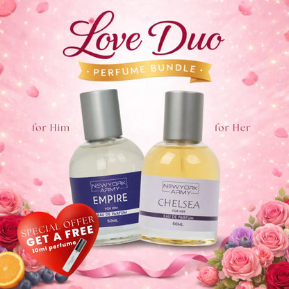 Newyork Army Valentine's  Bundle Perfume Set for Men and Women 50ML Newyork Army