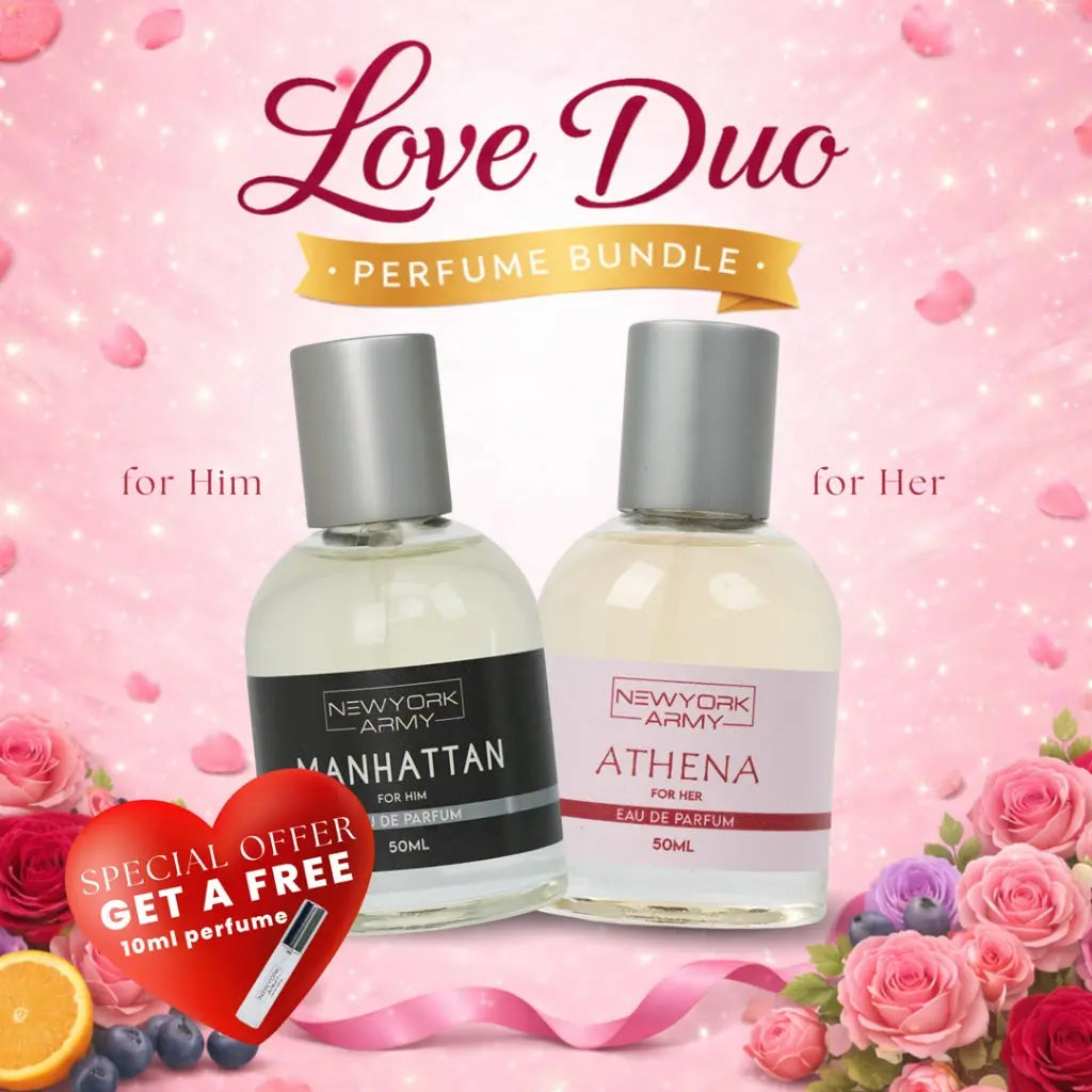 Newyork Army Valentine's  Bundle Perfume Set for Men and Women 50ML Newyork Army