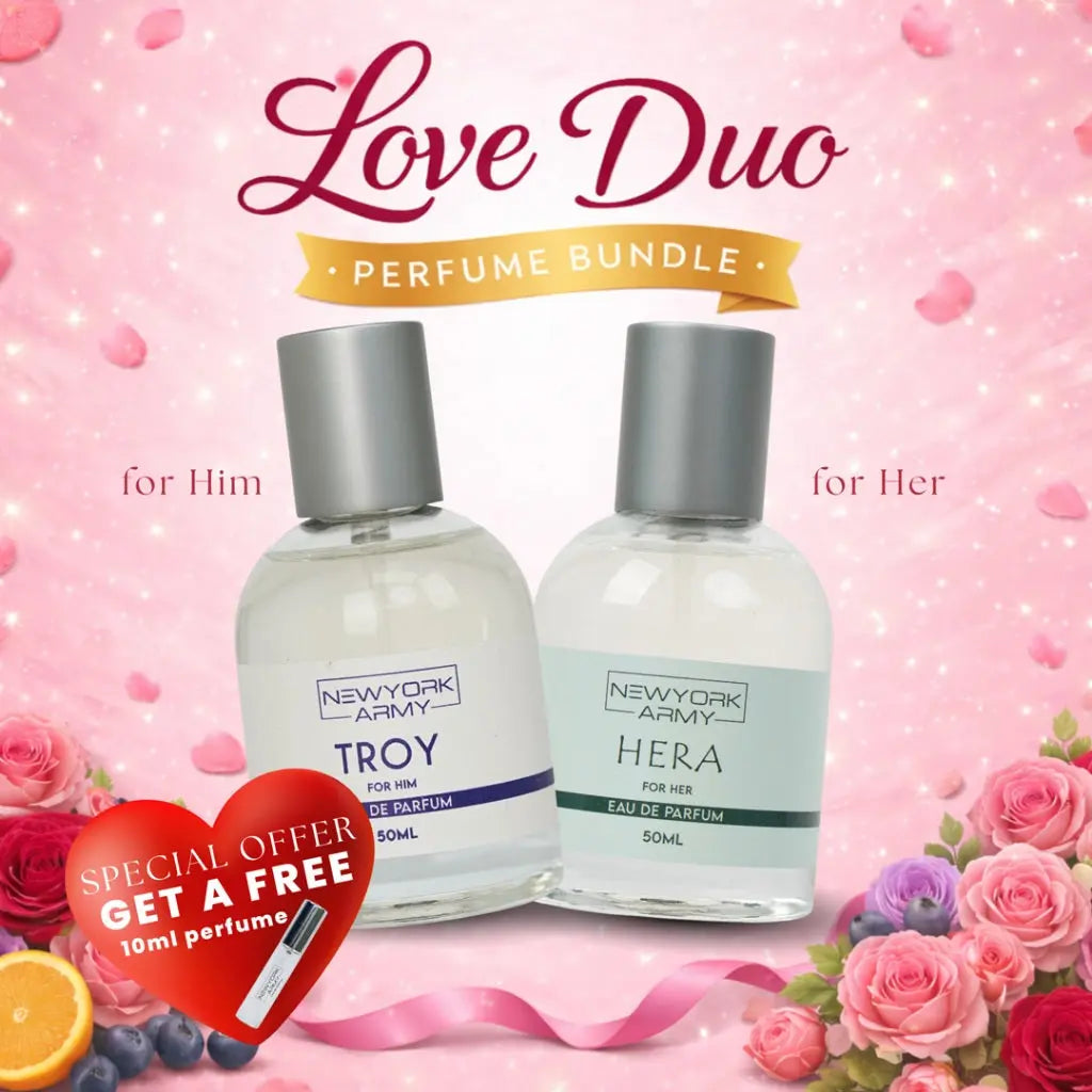 Newyork Army Valentine's  Bundle Perfume Set for Men and Women 50ML Newyork Army