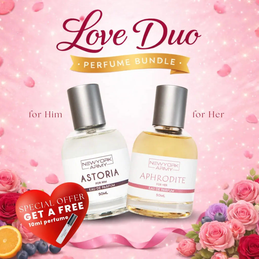 Newyork Army Valentine's  Bundle Perfume Set for Men and Women 50ML Newyork Army