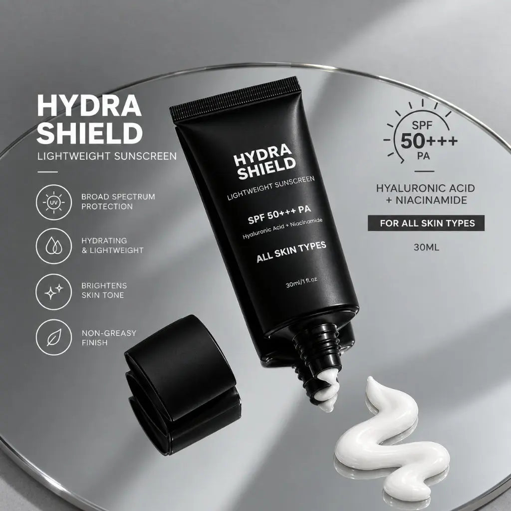 Newyork Army Hydra Shield Lightweight Sunscreen with Hyaluronic Acid + Niacinamide SPF50+++PA All Skin Types Newyork Army